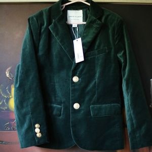Janie and Jack Velvet Kids Blazer - SIZE 7